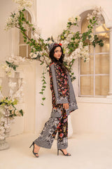 Zar E Gul By Abeera Stitched 2 Piece Poly Lawn Suit-ZG-01