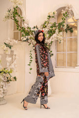 Zar E Gul By Abeera Stitched 2 Piece Poly Lawn Collection'2025-ZG-01