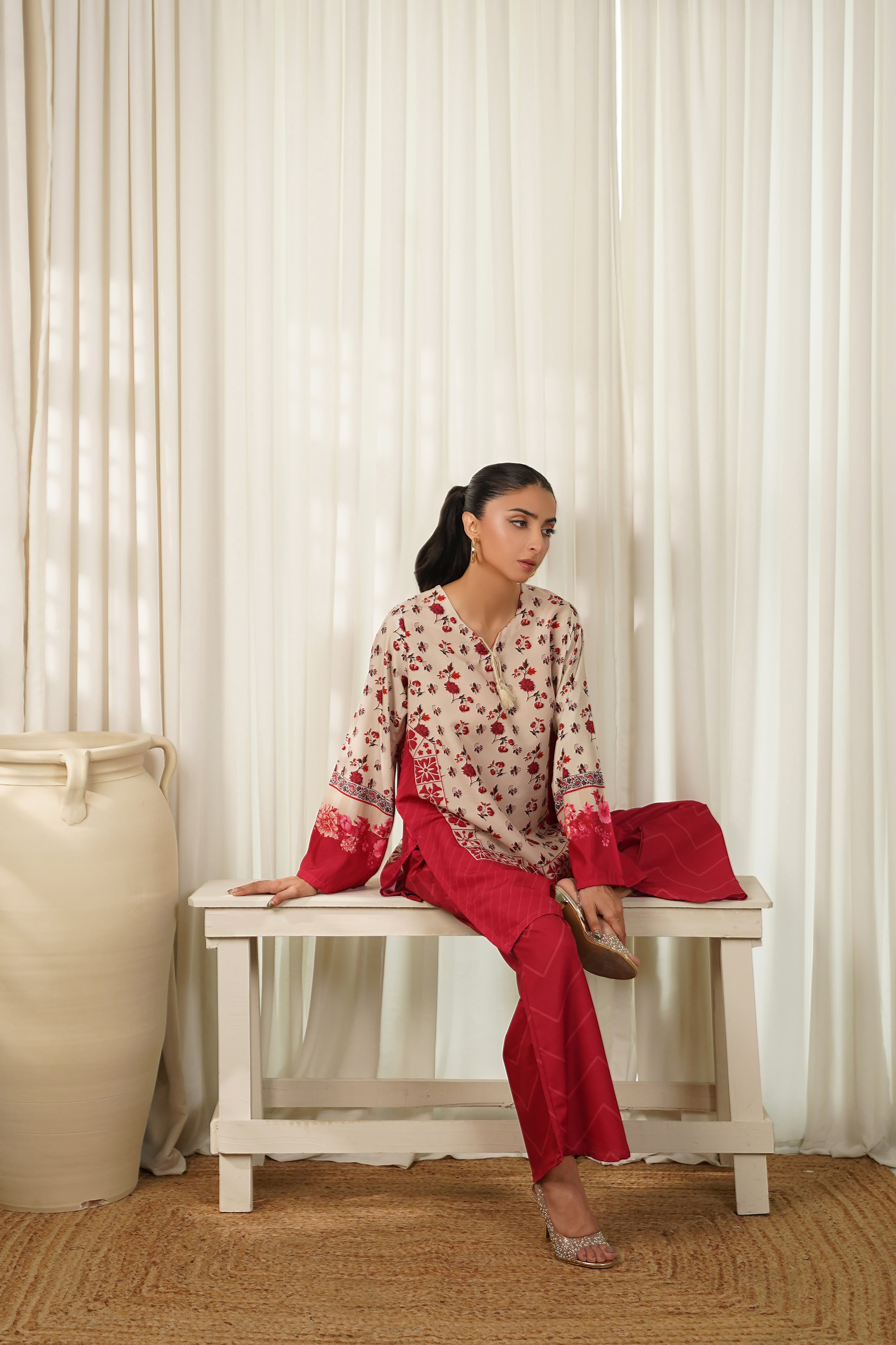 Dhaga Stitched 2 Piece Poly Cambric Collection'2025-Amicia