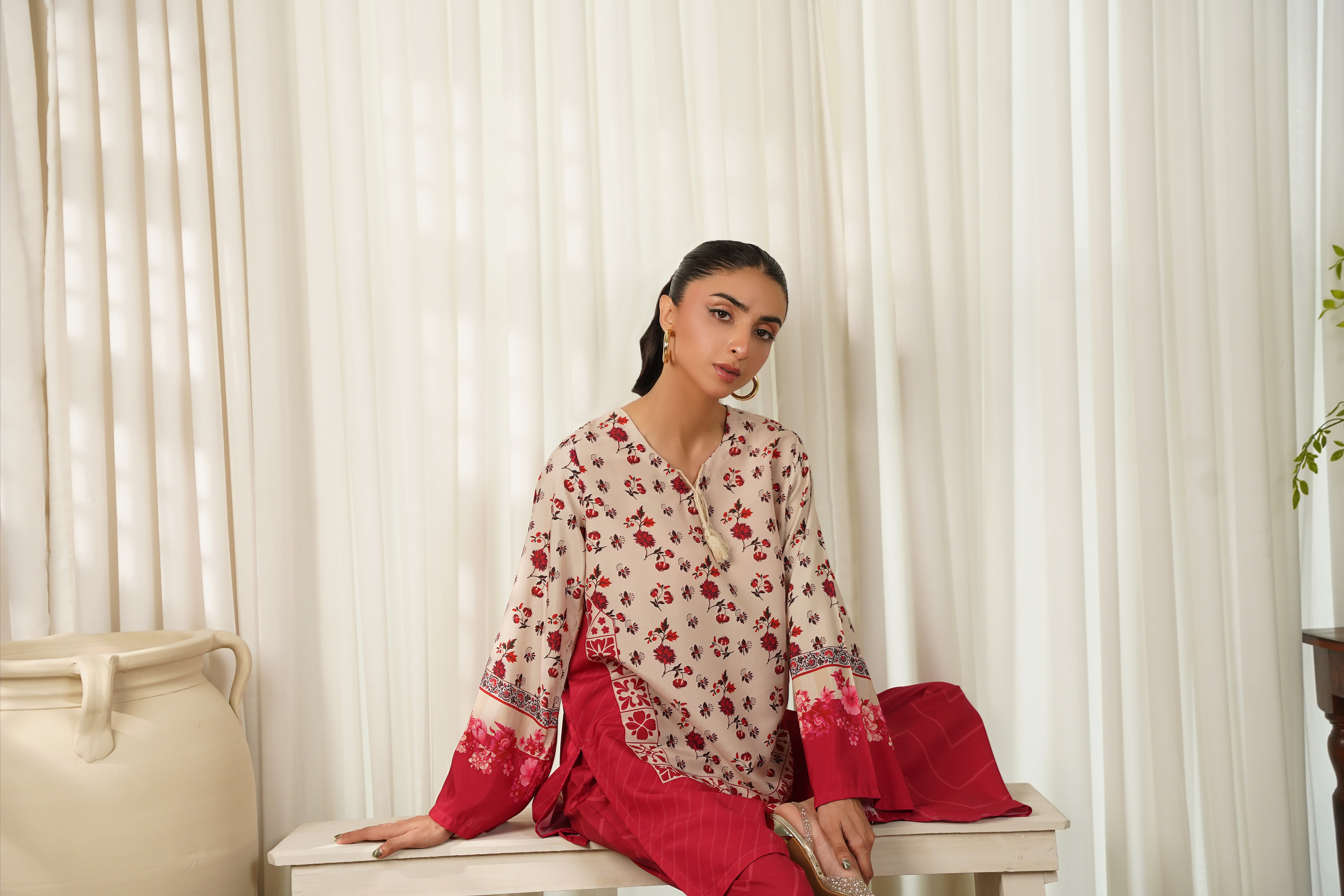 Dhaga Stitched 2 Piece Poly Cambric Collection'2025-Amicia
