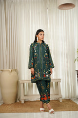 Dhaga Stitched 2 Piece Crepe Collection'2025-Jade