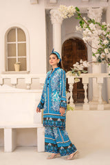 Zar E Gul By Abeera Stitched 2 Piece Poly Lawn Suit-ZG-02