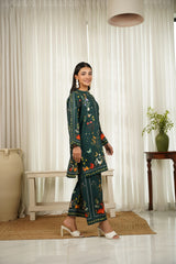 Dhaga Stitched 2 Piece Crepe Collection'2025-Jade
