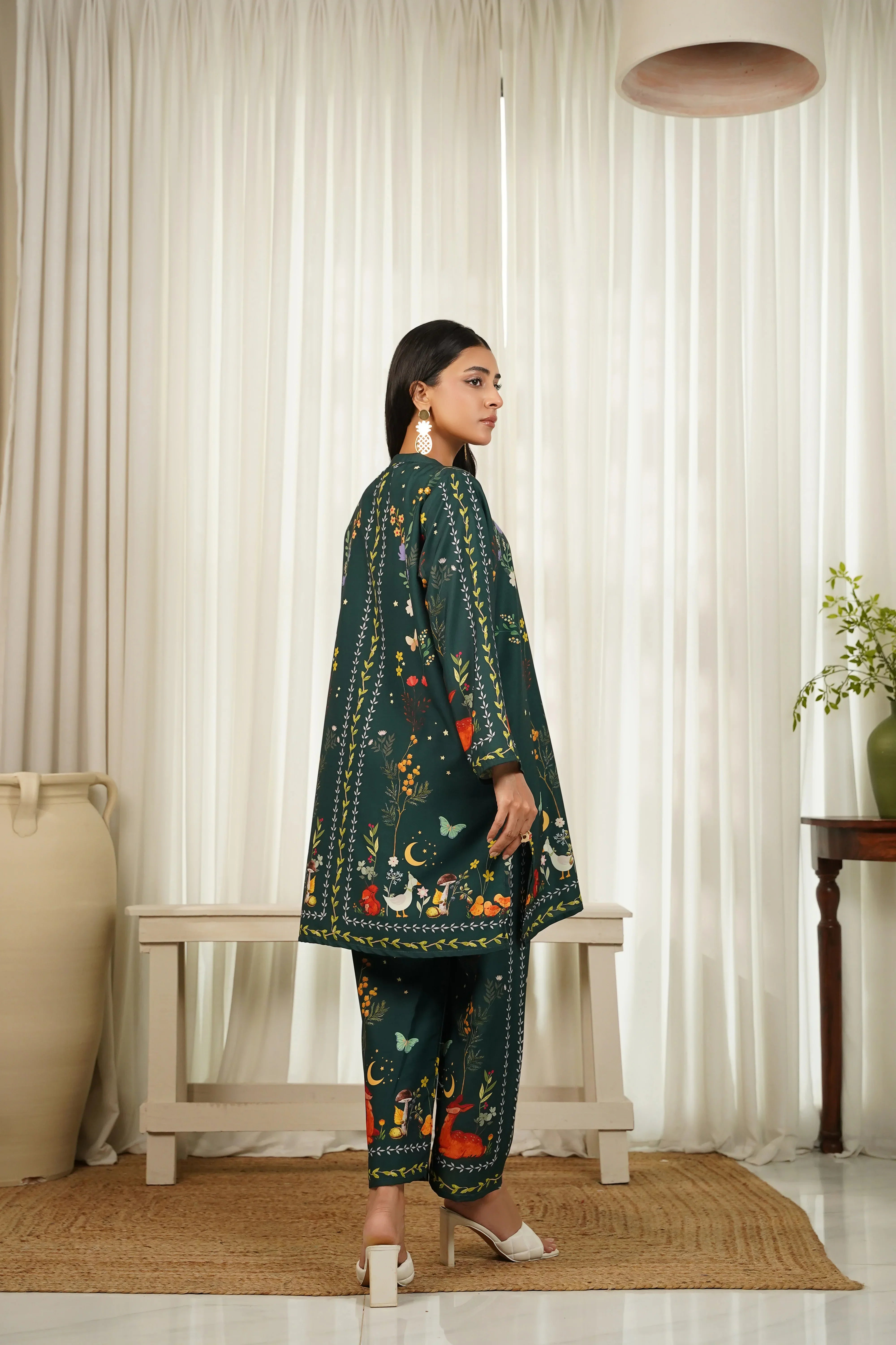 Dhaga Stitched 2 Piece Crepe Collection'2025-Jade