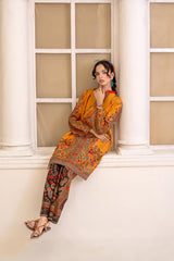 Zar E Gul By Abeera Stitched 2 Piece Poly Lawn Suit-ZG-03