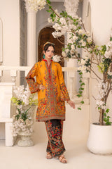 Zar E Gul By Abeera Stitched 2 Piece Poly Lawn Collection'2025-ZG-03