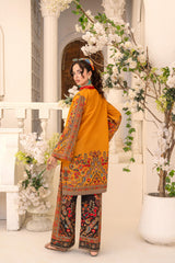 Zar E Gul By Abeera Stitched 2 Piece Poly Lawn Collection'2025-ZG-03