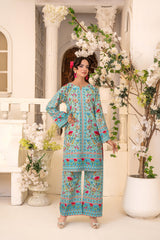 Zar E Gul By Abeera Stitched 2 Piece Poly Lawn Suit-ZG-06