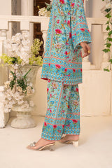 Zar E Gul By Abeera Stitched 2 Piece Poly Lawn Suit-ZG-06
