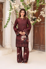 Gulkar By Abeera Stitched 2 Piece Printed Poly Lawn Collection'2025-GK-01