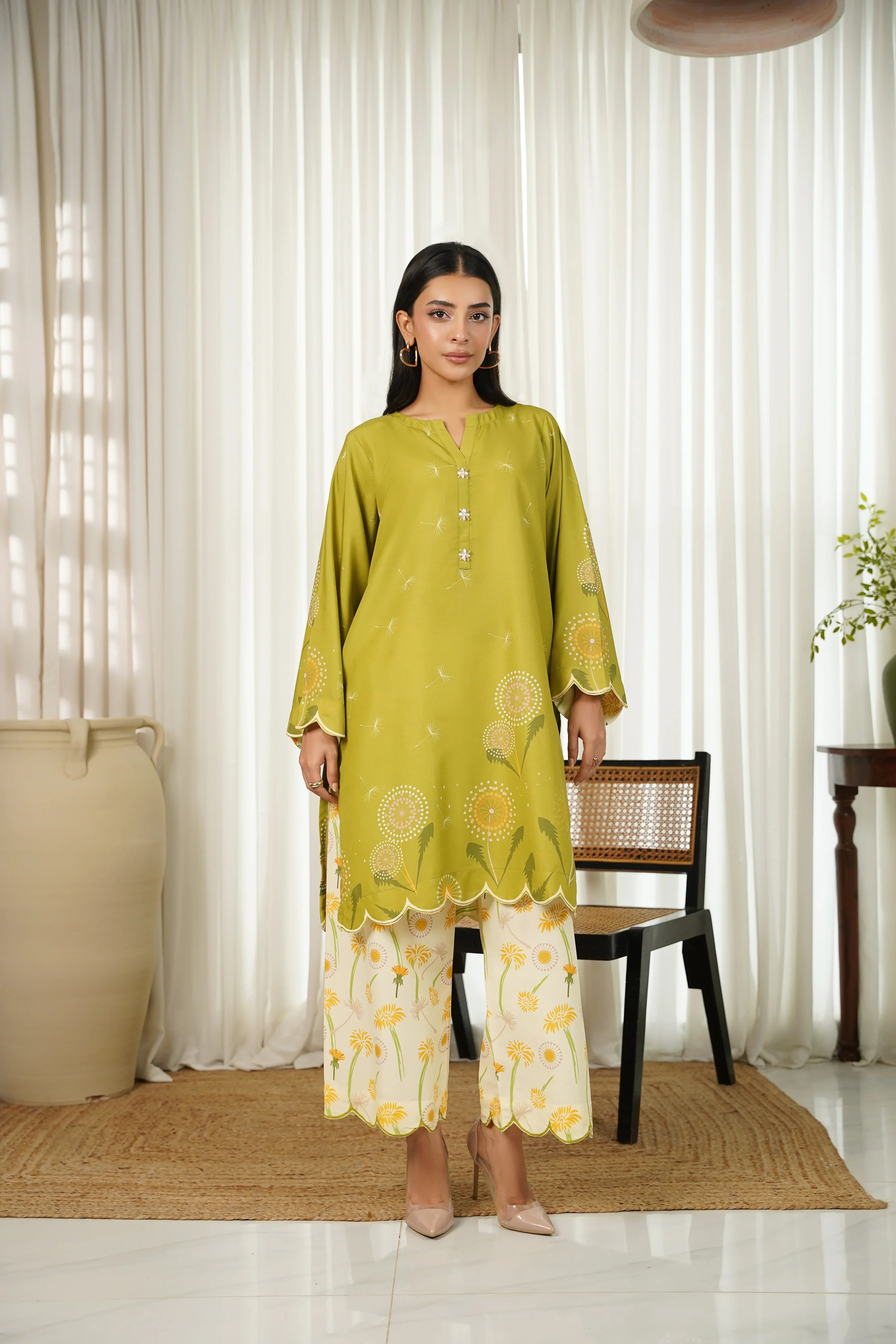 Dhaga Stitched 2 Piece Poly Cambric Collection'2025-Juniper