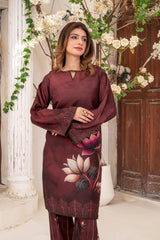 Gulkar By Abeera Stitched 2 Piece Printed Poly Lawn Collection'2025-GK-01