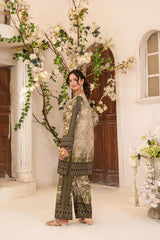 Zar E Gul By Abeera Stitched 2 Piece Poly Lawn Suit-ZG-09