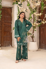 Gulkar By Abeera Stitched 2 Piece Printed Poly Lawn Collection'2025-GK-02