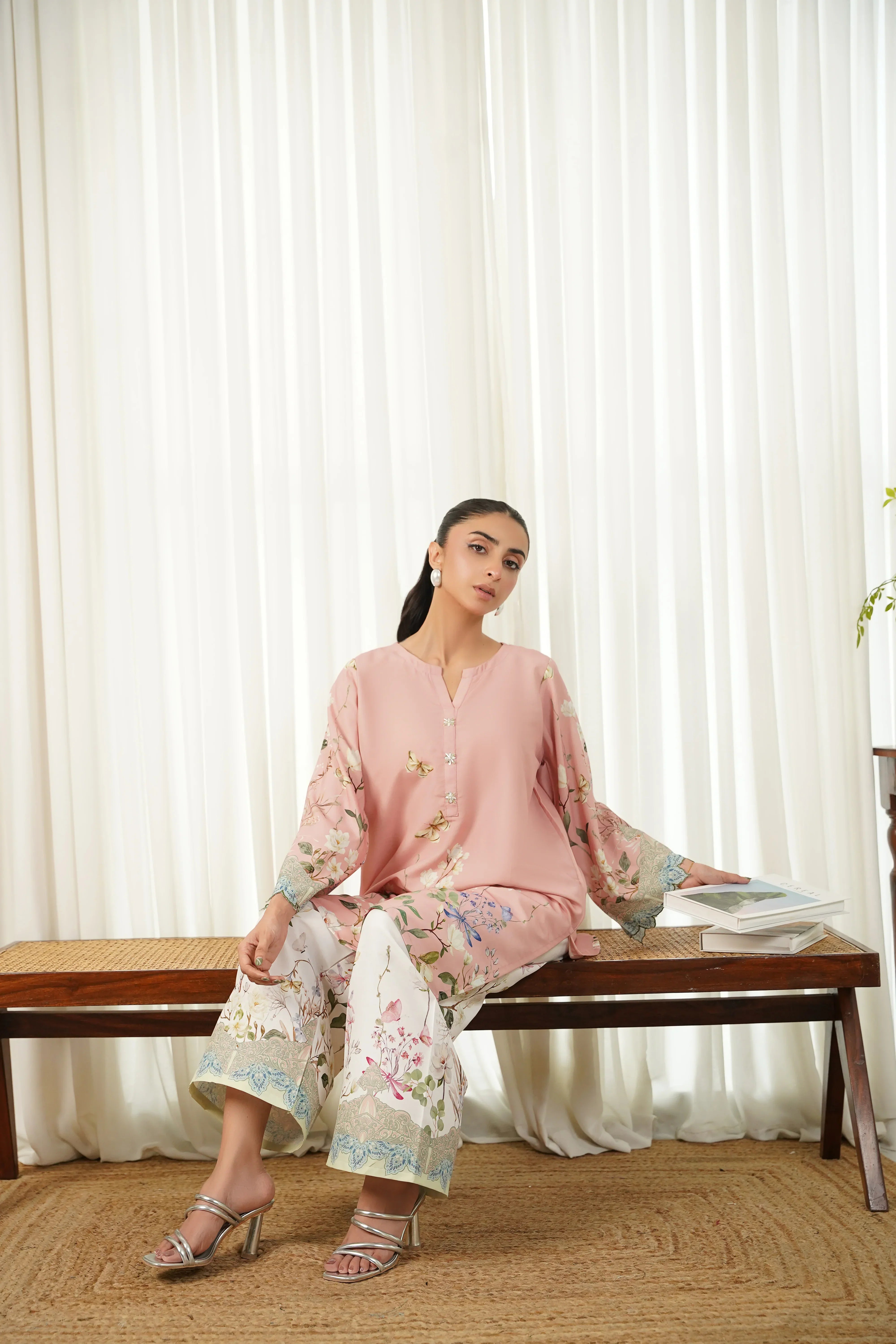 Dhaga Stitched 2 Piece Poly Cambric Collection'2025-Amorette