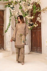 Gulkar By Abeera Stitched 2 Piece Printed Poly Lawn Collection'2025-GK-03