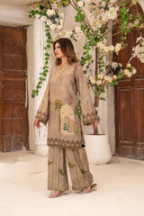 Gulkar By Abeera Stitched 2 Piece Printed Poly Lawn Collection'2025-GK-03