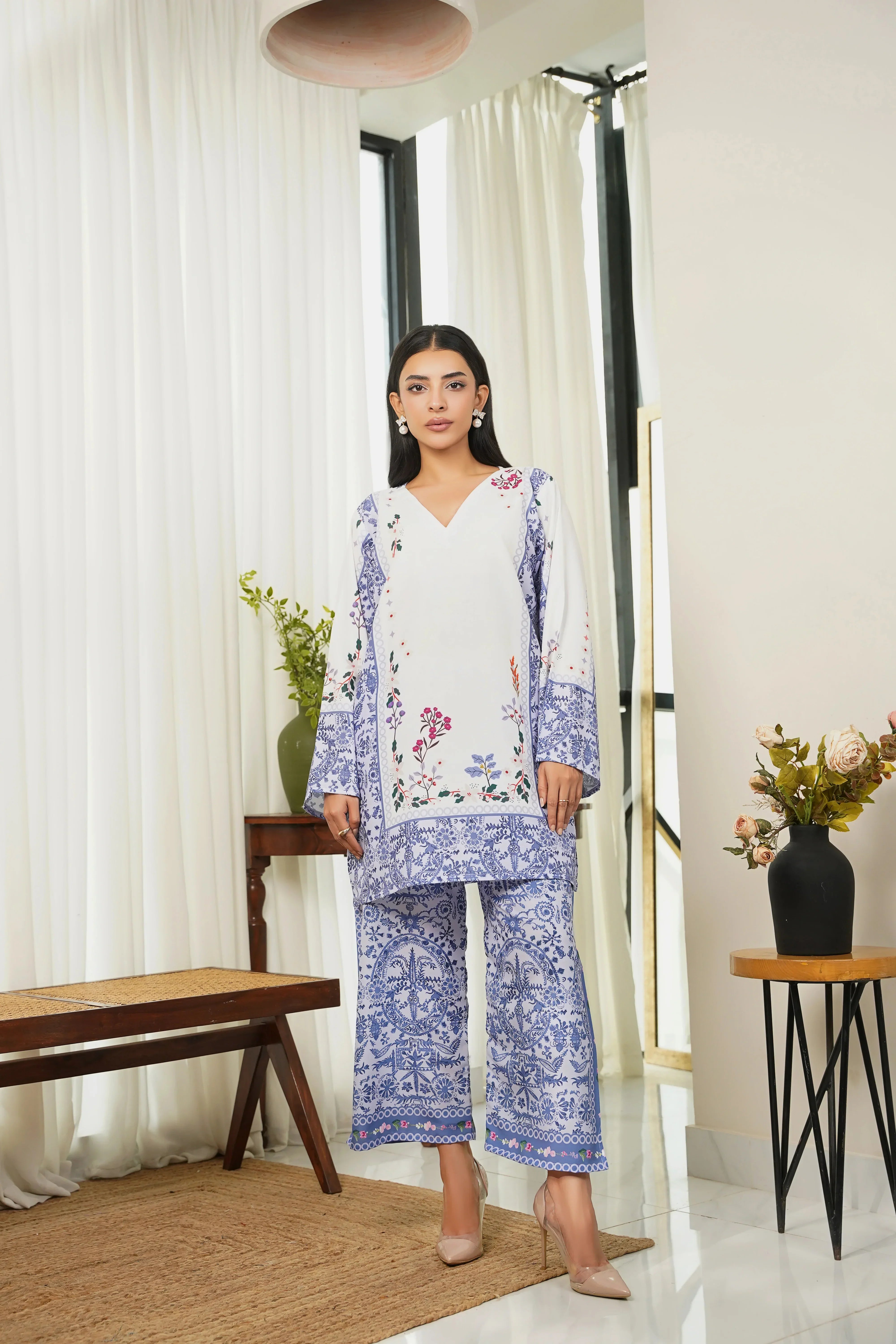 Dhaga Stitched 2 Piece Crepe Collection'2025-Enid