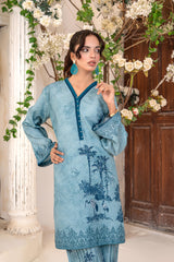 Gulkar By Abeera Stitched 2 Piece Printed Poly Lawn Collection'2025-GK-04