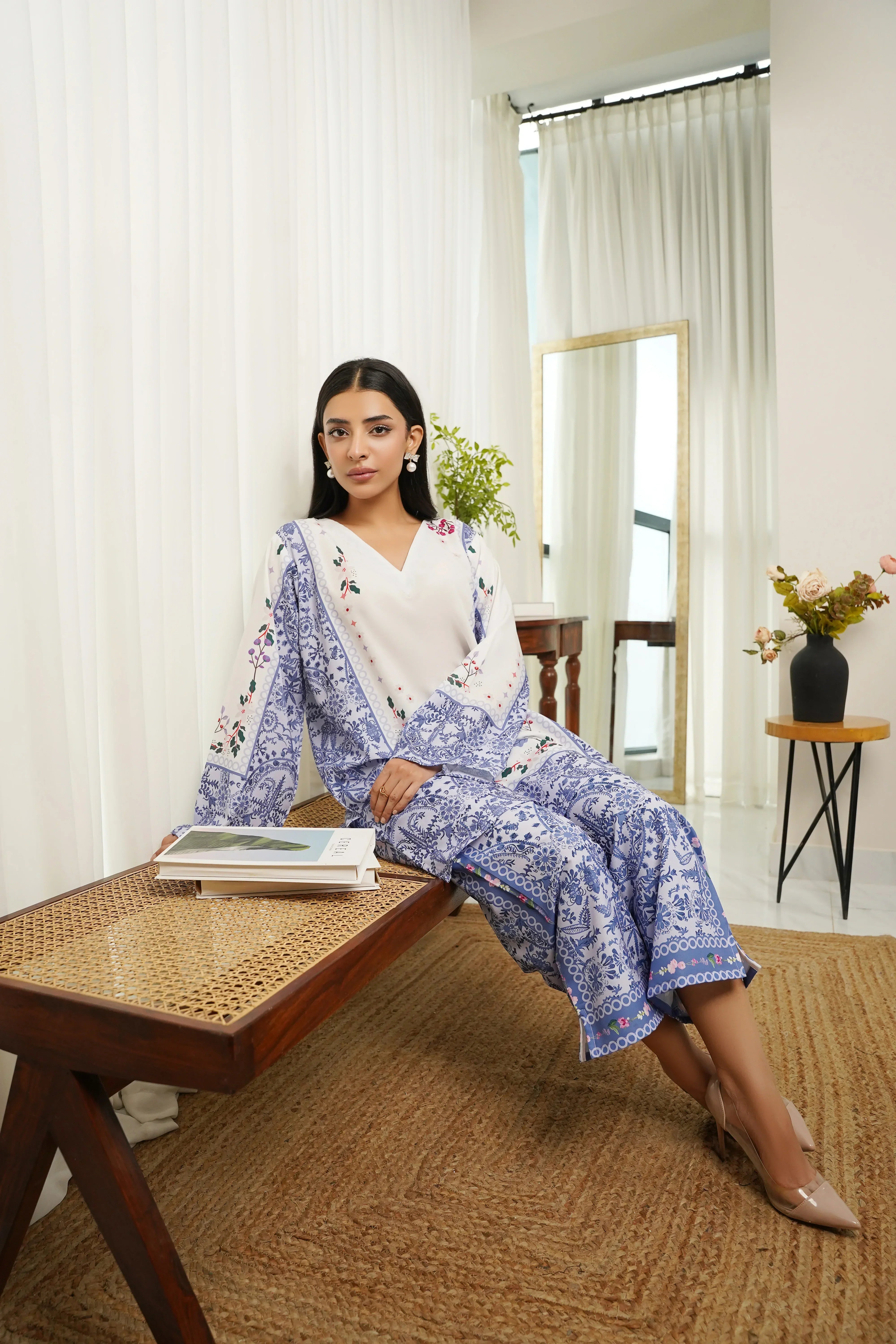 Dhaga Stitched 2 Piece Crepe Collection'2025-Enid