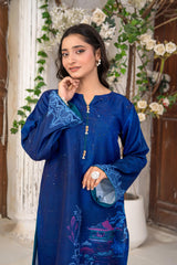 Gulkar By Abeera Stitched 2 Piece Printed Poly Lawn Suit-GK-06