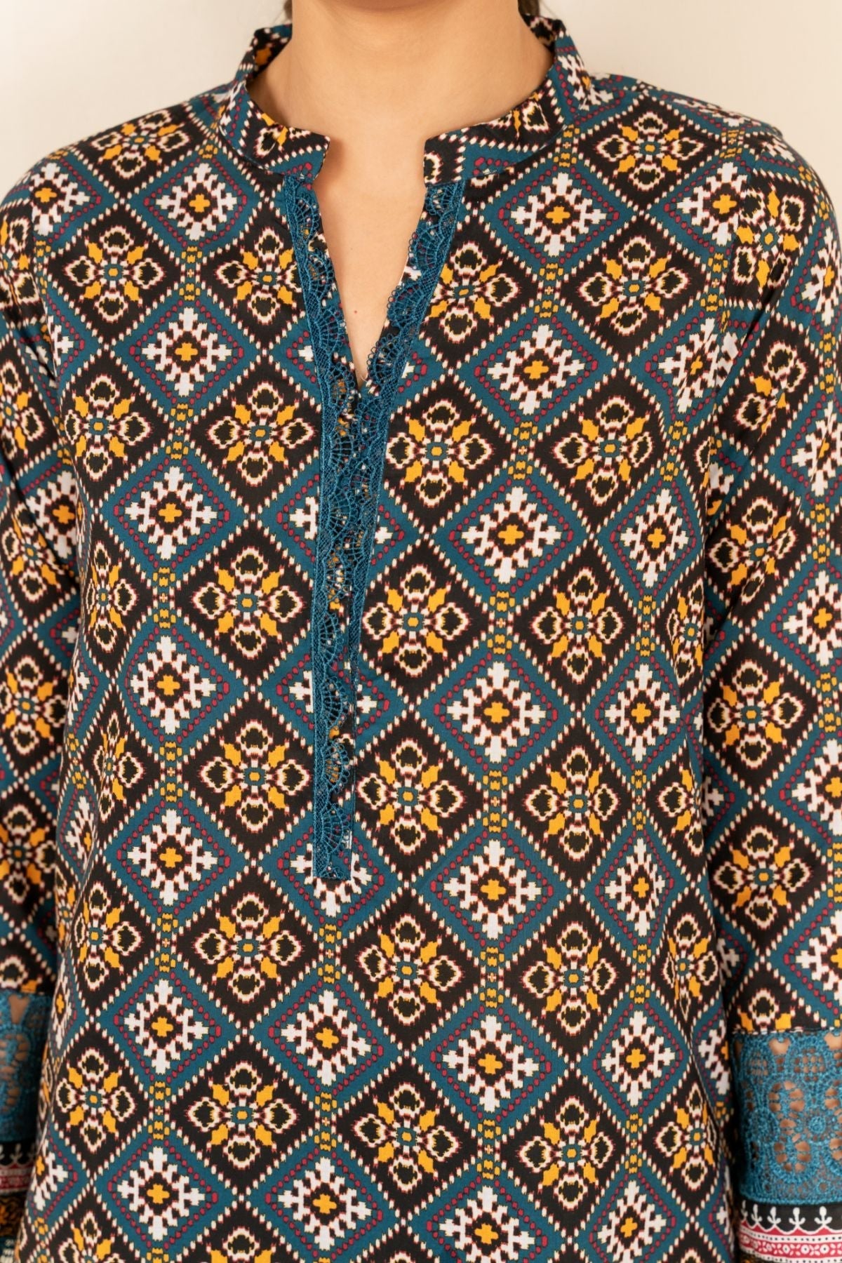 Print Play By Ahlam Stitched 2 Piece Ahika Kurta Set