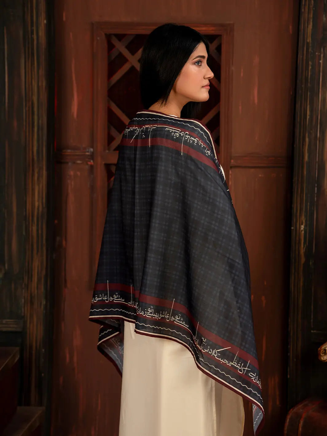 Ashiq Stole | Black TNG by MD
