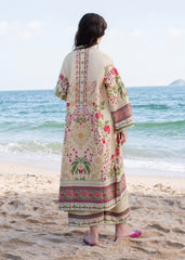 Oasis by Meerak Stitched 2 Piece Silk Lawn Kaftan-KF - 04
