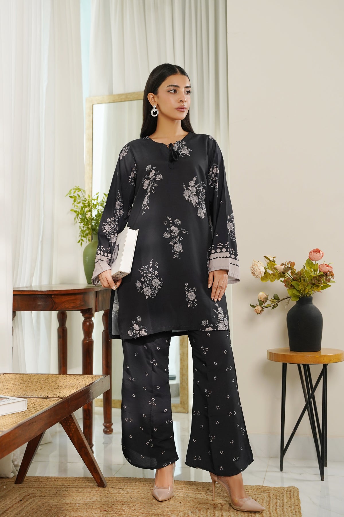 Dhaga Stitched 2 Piece Poly Cambric Collection'2025-Lina