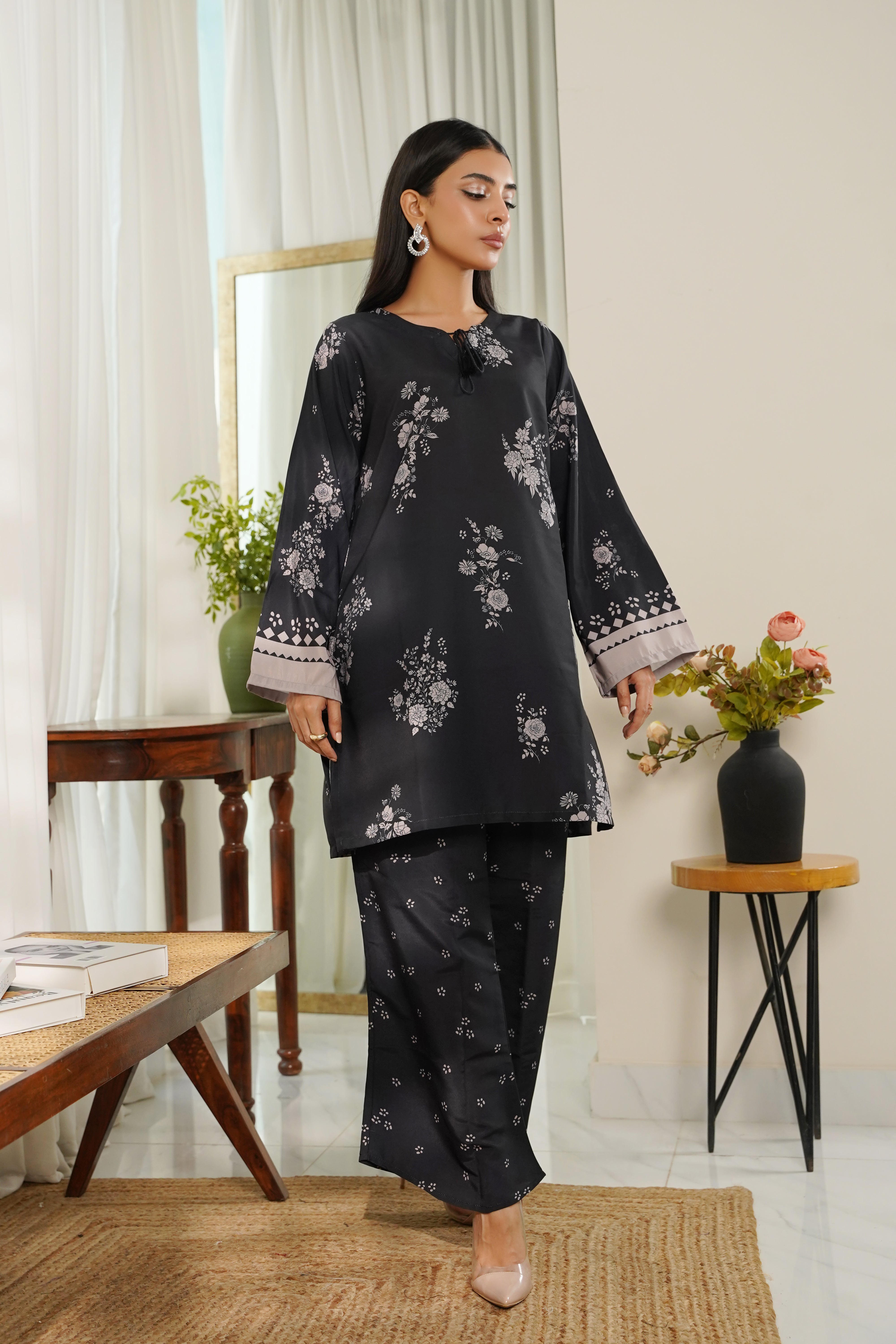 Dhaga Stitched 2 Piece Poly Cambric Collection'2025-Lina