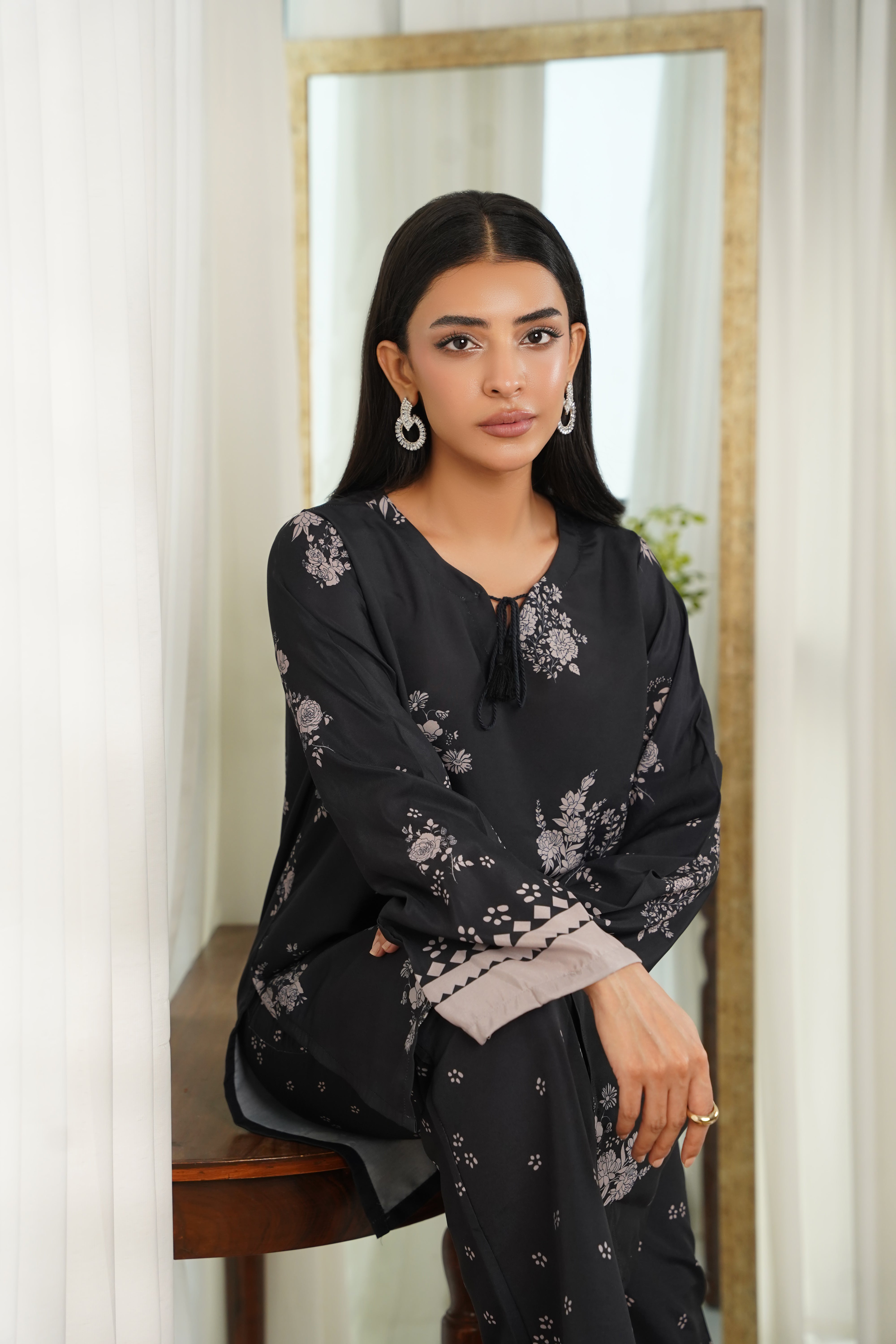Dhaga Stitched 2 Piece Poly Cambric Collection'2025-Lina