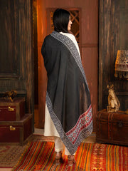 Ajrak Mosaic Stole | Black TNG by MD