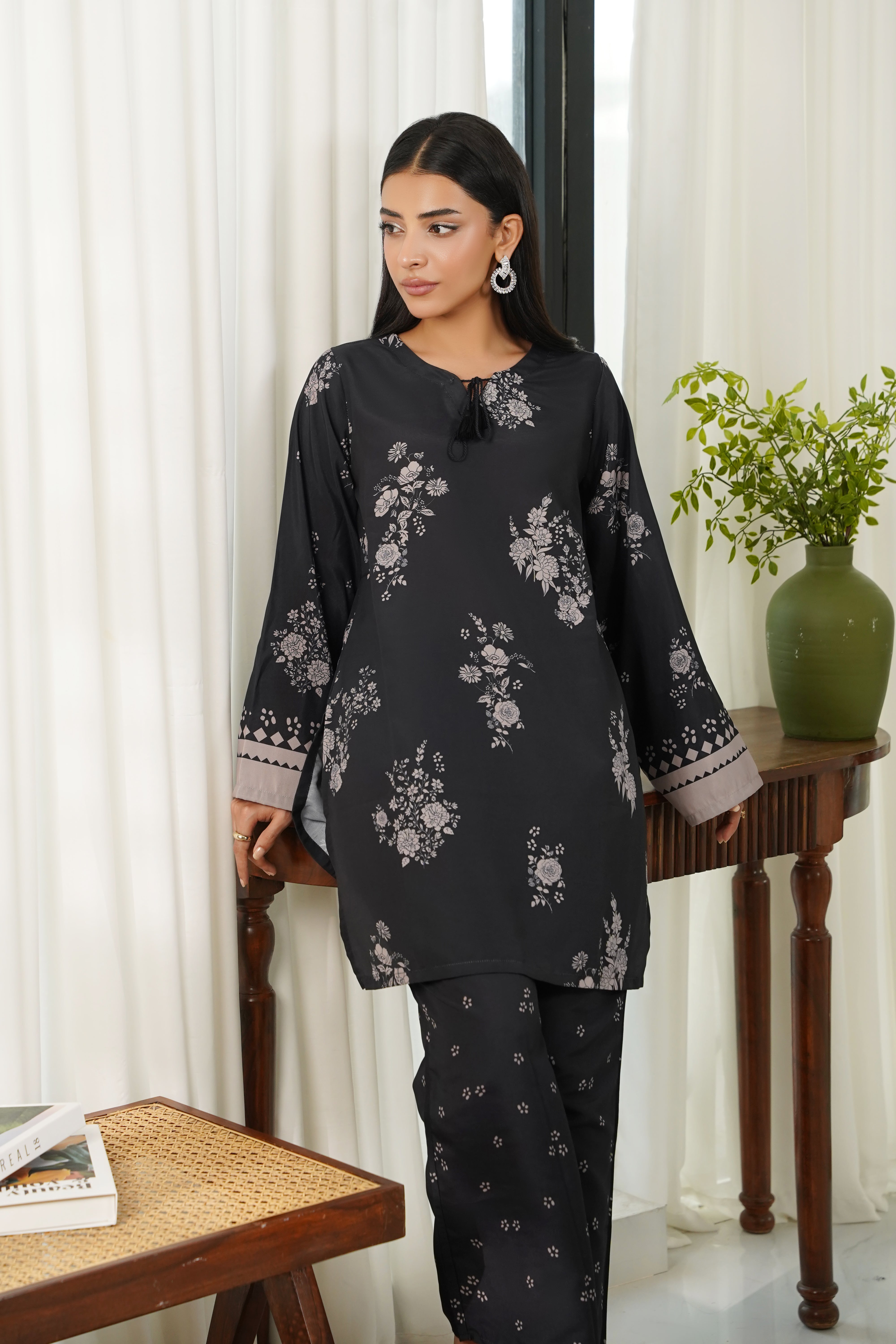 Dhaga Stitched 2 Piece Poly Cambric Collection'2025-Lina