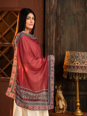 Tng By Md-Ajrak Mosaic Stole | Redish