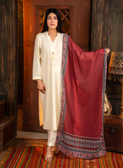 Tng By Md-Ajrak Mosaic Stole | Redish