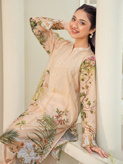Tng By Md Stitched-Shajar | 2 Piece | Printed | Beige