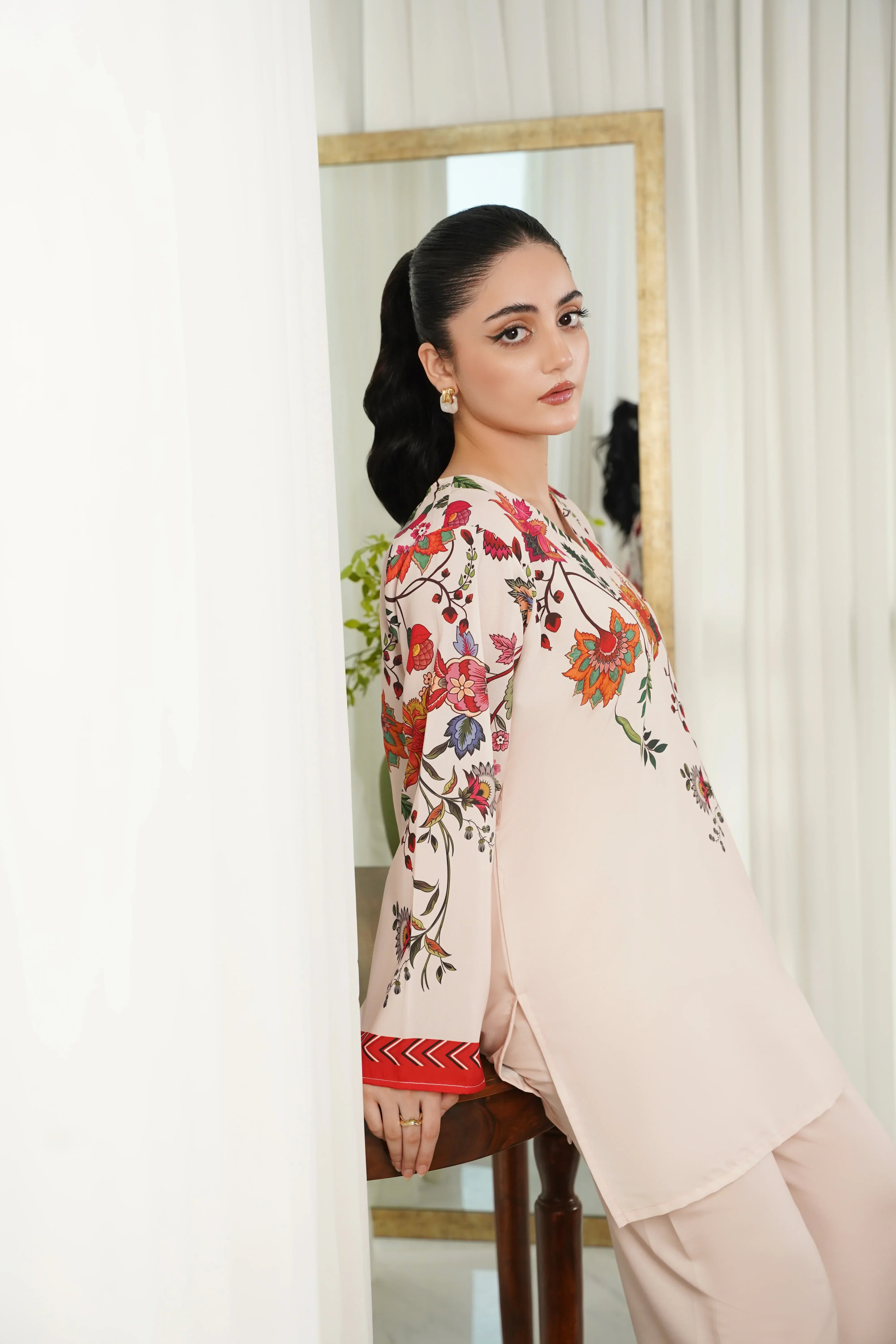 Dhaga Stitched 2 Piece Crepe Collection'2025-Leora