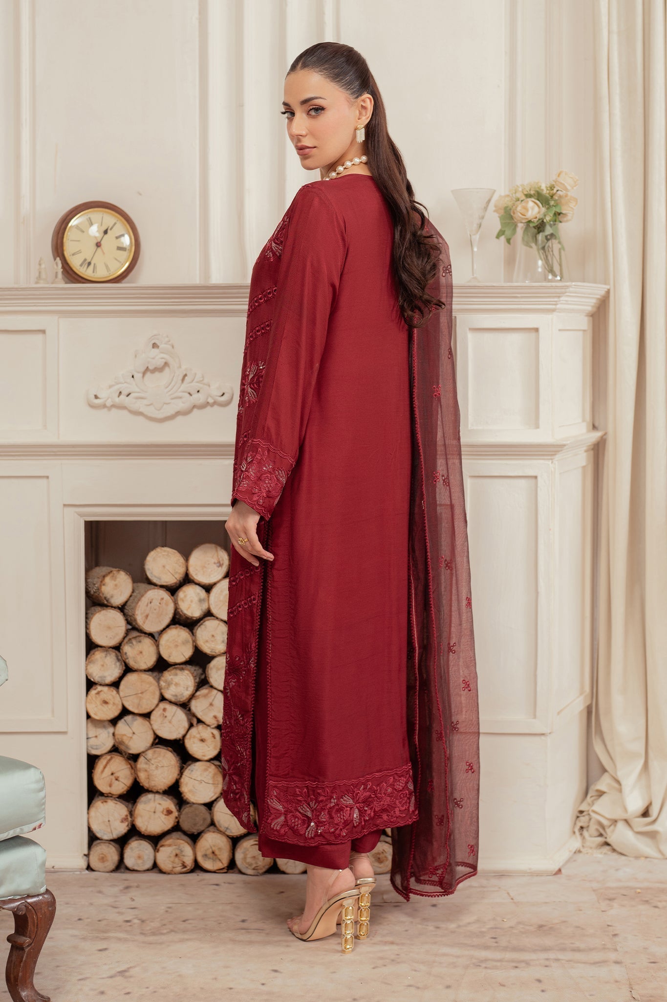Elegance by Panache Apparel Stitched Festive Collection-Royal