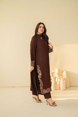 Tiraz Stitched 3 Piece Winter Suit-Mahira
