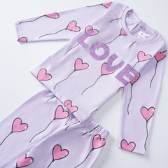 Kjunction Girls Printed Full Sleeve Suit