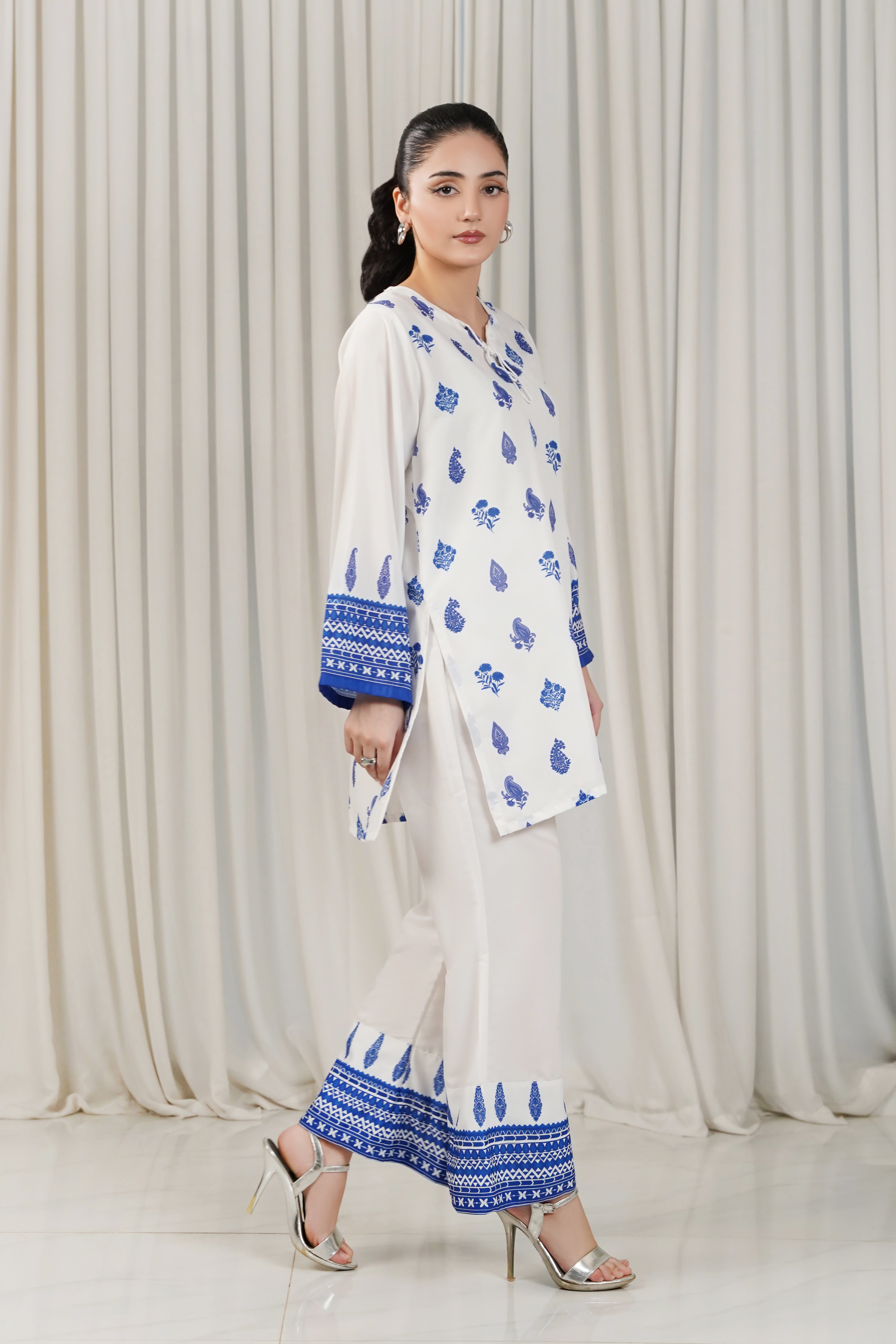 Dhaga Stitched 2 Piece Poly Cambric Collection'2025-Abigail