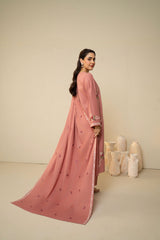 Tiraz Stitched 3 Piece Winter Suit-Afrozeh