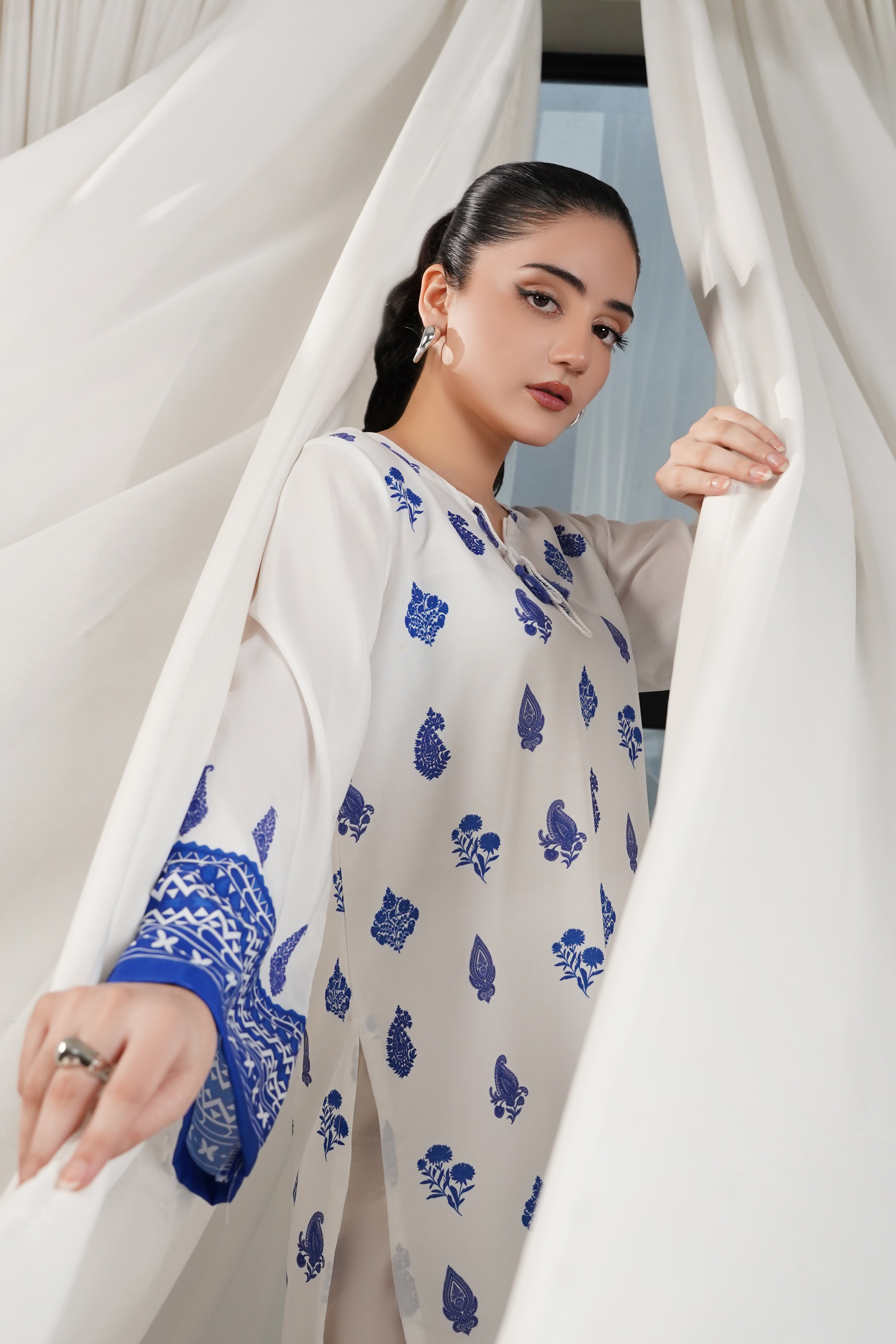 Dhaga Stitched 2 Piece Poly Cambric Collection'2025-Abigail
