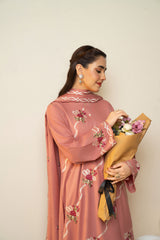 Tiraz Stitched 3 Piece Winter Suit-Afrozeh