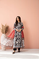 Tiraz Stitched 3 Piece Summer Suit-Afsana - 3pc