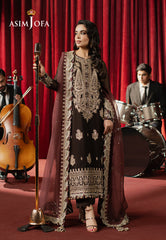 Asim Jofa Premium Festive Ajpf-02 Embroidered Chiffon 3 Pcs
