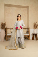 Tiraz Stitched 3 Piece Formals Suit-Zimal