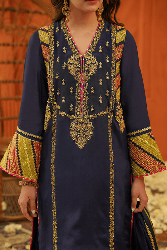 Bahara By Zaaviay Stitched Neelkamal (Three Piece)