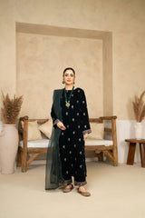 Tiraz Stitched 3 Piece Formals Suit-Jahan Araa