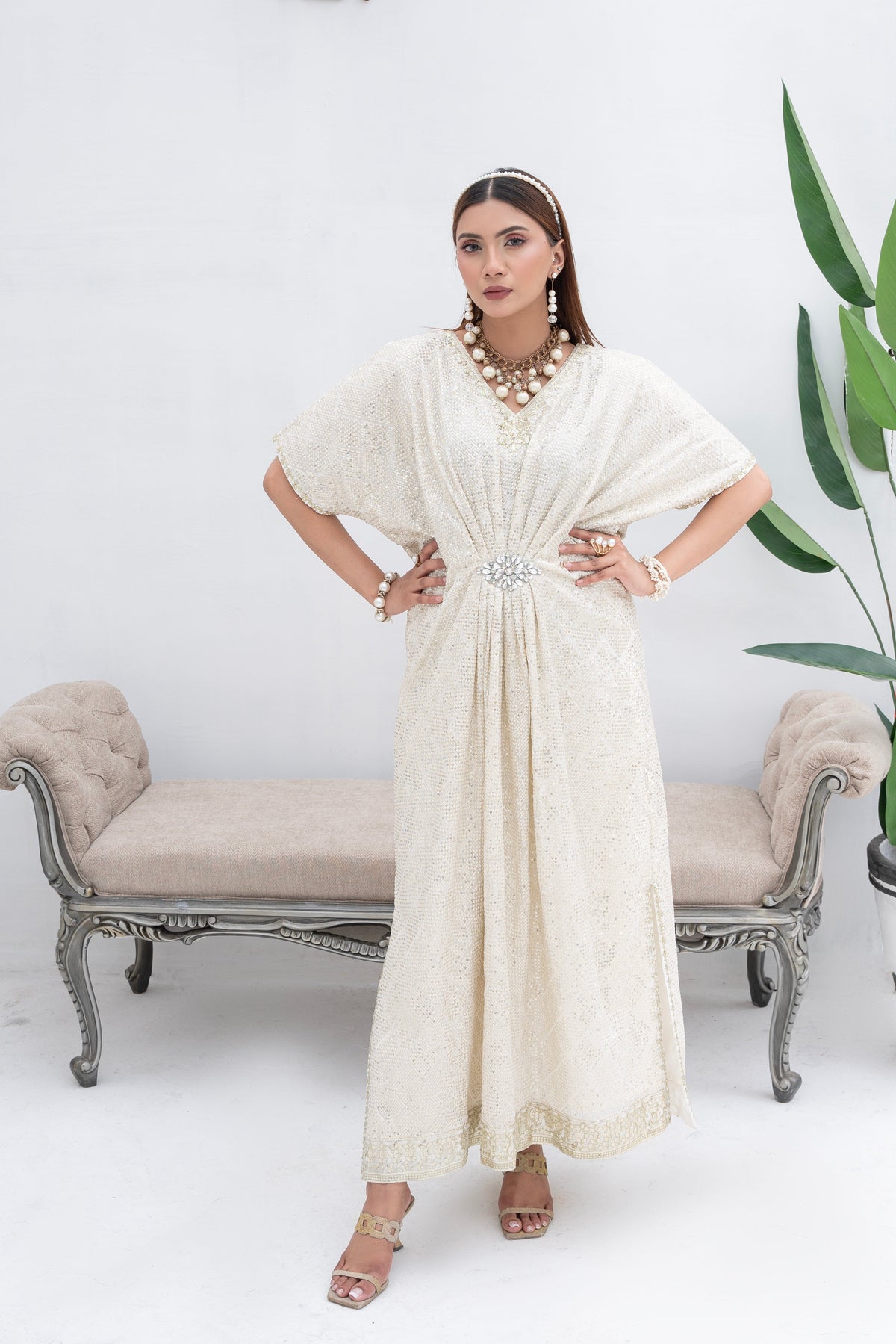 Manahils Stitched Formals Wa 03-Off White